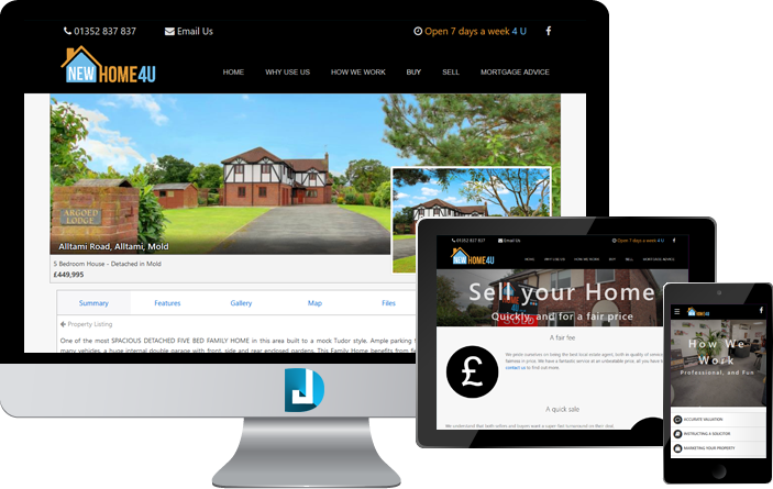 NewHome4U Website Design