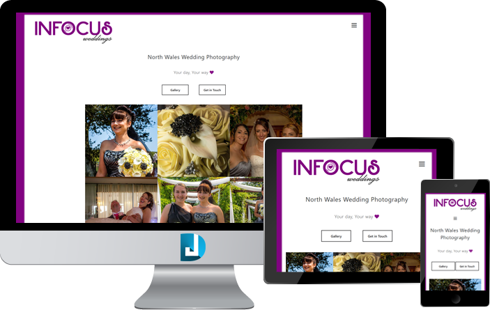 InFocus Weddings - Professional Website Design